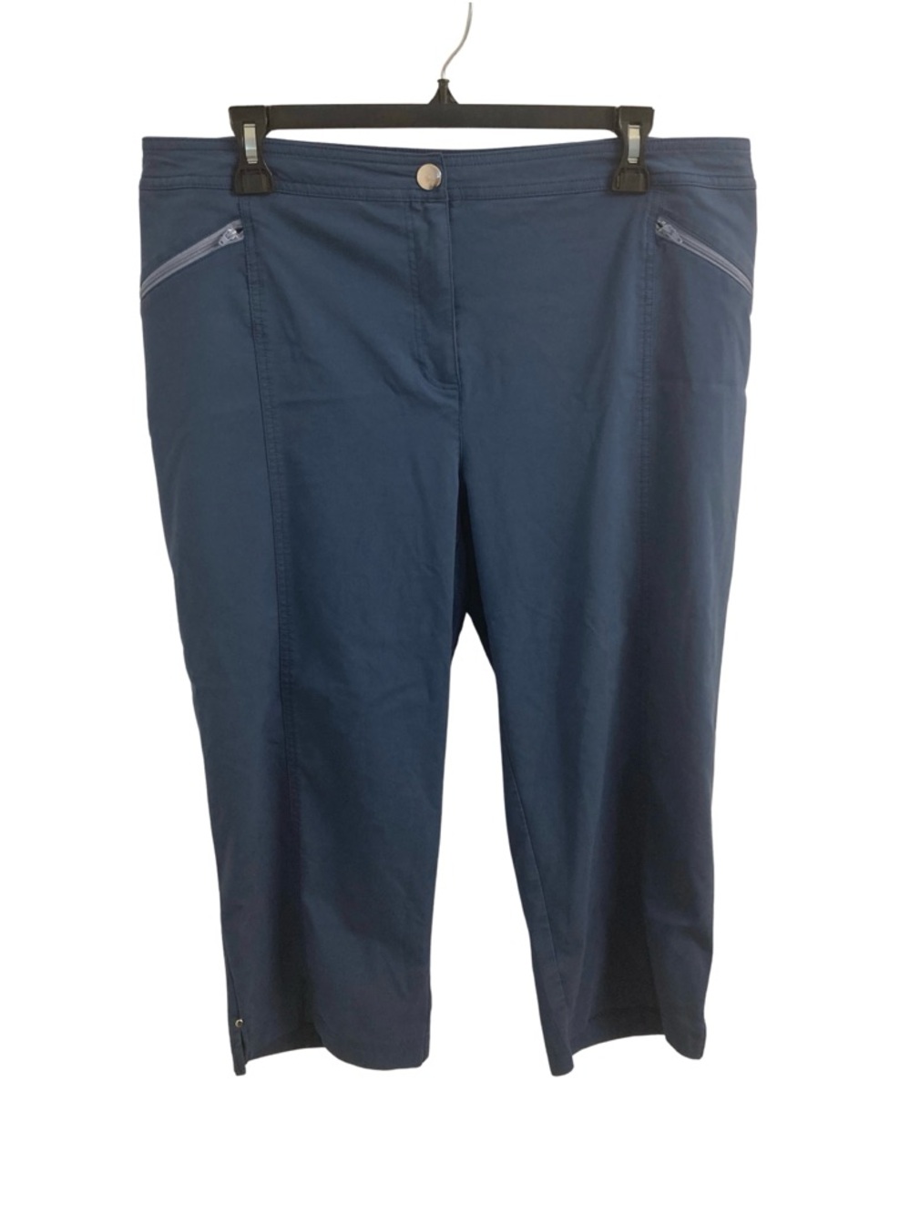 Weekends By Chico's Navy Blue Capri Pants Size 2